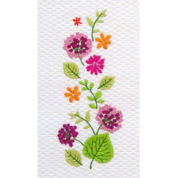 Kit broderie Traditionnelle Princesse Tableautin éveil floral