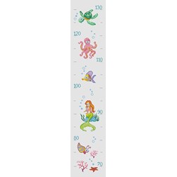 Toise à broder Princesse L'univers marin