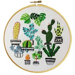 Kit broderie Traditionnelle Princesse Les cactus de mon jardin