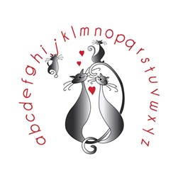 Kit broderie Traditionnelle Princesse ABC tendresse féline