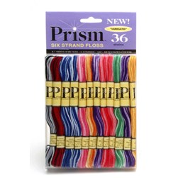 Fil coton prism 6 brins ombrée - 36 échevettes