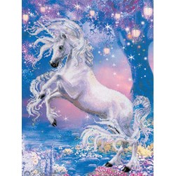 kit Point de croix RIOLIS Licorne de l'arbre magique