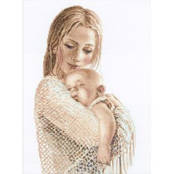 kit Point de croix RIOLIS Tendresse d'une mère