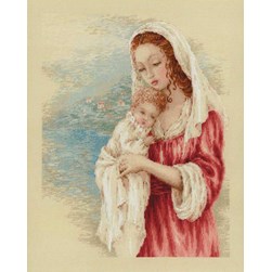 kit Point de croix RIOLIS Regard tendre