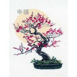 kit Point de croix RIOLIS Bonsai Sakura