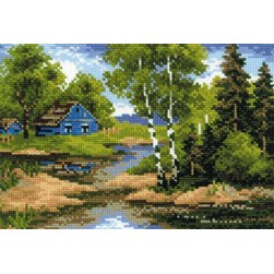 kit Point de croix RIOLIS La maisonette au cœur de l'été