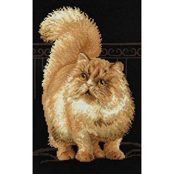 kit Point de croix RIOLIS Chat persan roux