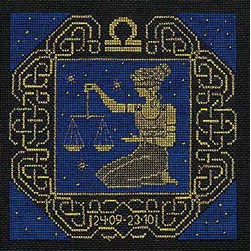 kit Point de croix RIOLIS Signe de la balance