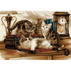 kit Point de croix RIOLIS Fratrie de chats