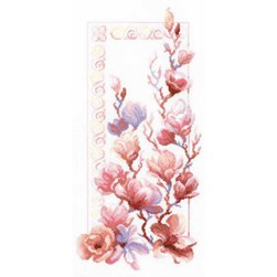 kit Point de croix RIOLIS Magnolias pastels
