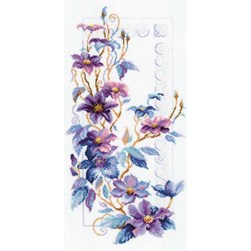 kit Point de croix RIOLIS Les clématites