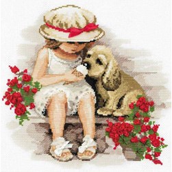 kit Point de croix RIOLIS Patage d'une glace