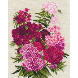 kit Point de croix RIOLIS Œillets de poète
