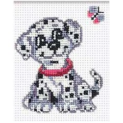 Mini Kit broderie RIOLIS Le petit papillon et la dalmatien