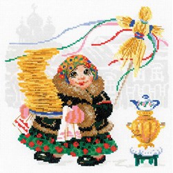 kit Point de croix RIOLIS Les crêpes chaudes pour les gourmands