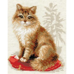 kit Point de croix RIOLIS Chaton de compagnie