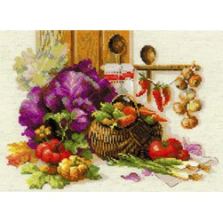 kit Point de croix RIOLIS Fruits et légumes de l'automne