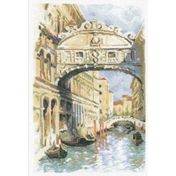 kit Point de croix RIOLIS Venise - le pont des soupirs