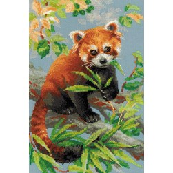 kit Point de croix RIOLIS Panda rouge