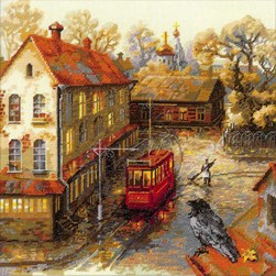 kit Point de croix RIOLIS Chaudes couleurs de l'automne