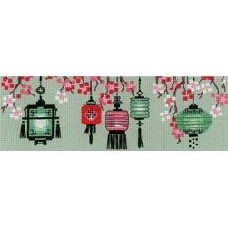 kit Point de croix RIOLIS Lanternes chinoises