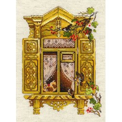 kit Point de croix RIOLIS Moineaux à la fenêtre