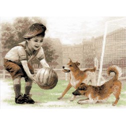 kit Point de croix RIOLIS Mon équipe de foot