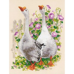 kit Point de croix RIOLIS La marche des oies