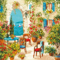 kit Point de croix RIOLIS lieu enchanté sur la côte