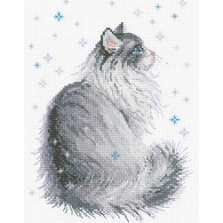 kit Point de croix RIOLIS Snowy Meow