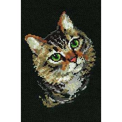 kit Point de croix RIOLIS Chat à l'écoute