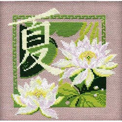 kit Point de croix RIOLIS Plantes chinoises en été