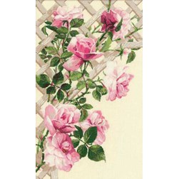 kit Point de croix RIOLIS Le trellis de roses