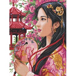 kit Point de croix Rafael Angelot Jeune princesse d'Asie