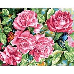 Canevas Rafael Angelot Haie de roses