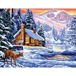 Canevas Rafael Angelot Splendide paysage de montagne