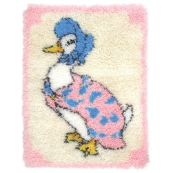 Tapis Point Noué Anchor Madame l'oie - Pierre le Lapin
