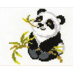 Mini Kit broderie RIOLIS Panda et branche de bambou