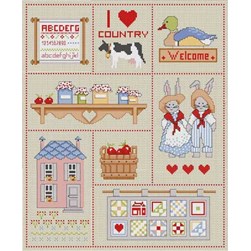 kit Point de croix Anagram Diffusion I love country