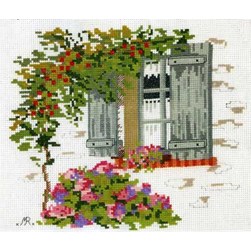 kit Point de croix Anagram Diffusion La fenêtre en été