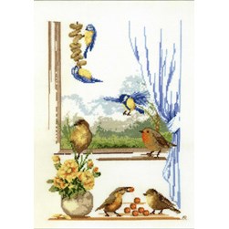 kit Point de croix Anagram Diffusion La fenêtre aux oiseaux