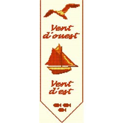 kit Point de croix Anagram Diffusion Le voilier en mer