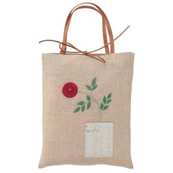 Sac à broder - Broderie Point de Croix DMC Sac de lin à la petite fleur
