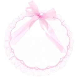 Bavoir à broder DMC Bavoir de décoration bébé rose