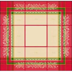 Nappe - Broderie Point de Croix compté DMC Nappe des fêtes de Noël