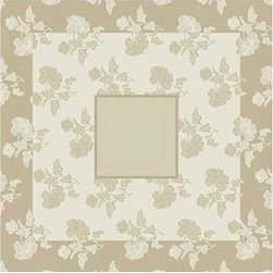 Nappe - Broderie Point de Croix compté DMC Nappe Colombine beige
