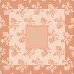 Nappe - Broderie Point de Croix compté DMC Nappe Colombine orange