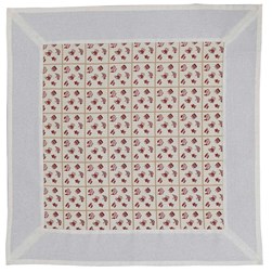 Nappe - Broderie Point de Croix compté DMC Nappe vaisselle rouge carrée