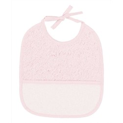 Bavoir à broder DMC rose - 6 mois
