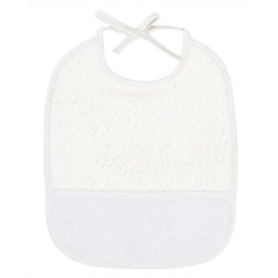 Bavoir à broder DMC classique blanc - 6 mois
